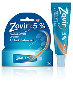  En tube Zovir creme mod forkølelsessår